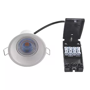 LAP CosmosEco Fixed Fire Rated LED Anti-Glare Downlight White 4W 500lm 4 LAP CosmosEco Fixed Fire Rated LED Anti-Glare Downlight White 4W 500lm - Image 2