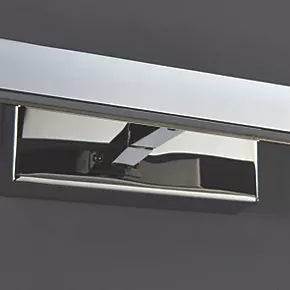 Quay Design Dixon LED Integrated Mirror / Picture Light Chrome 5.5W 330lm 6 Quay Design Dixon LED Integrated Mirror / Picture Light Chrome 5.5W 330lm - Image 4