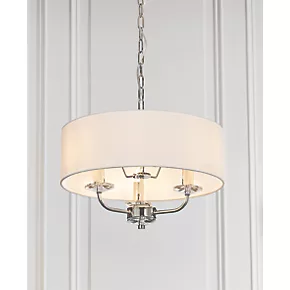 Quay Design Polaris 3-Light Pendant Bright Nickel 3 Quay Design Polaris 3-Light Pendant Bright Nickel
