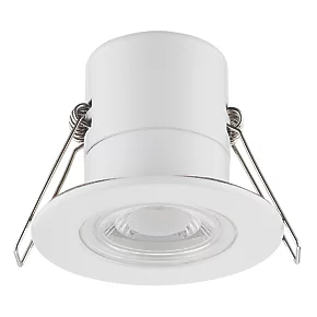 Luceco F-ECO Fixed Fire Rated LED Downlight White 5W 450lm 4 Luceco F-ECO Fixed Fire Rated LED Downlight White 5W 450lm - Image 2