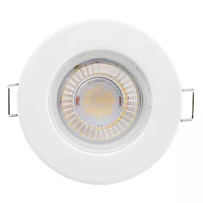Luceco F-ECO Fixed Fire Rated LED Downlight White 5W 450lm 6 Luceco F-ECO Fixed Fire Rated LED Downlight White 5W 450lm - Image 4