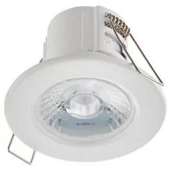 LAP Cosmoseco Fixed Fire Rated LED Downlight White 5.8W 450lm 9 LAP Cosmoseco Fixed Fire Rated LED Downlight White 5.8W 450lm -Indoor Lighting Sales Store 153PP A3
