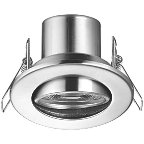 LAP Cosmoseco Tilt Fire Rated LED Downlight Satin Nickel 5.8W 450lm 4 LAP Cosmoseco Tilt Fire Rated LED Downlight Satin Nickel 5.8W 450lm - Image 2