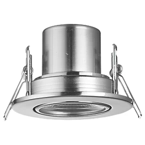 LAP Cosmoseco Tilt Fire Rated LED Downlight Satin Nickel 5.8W 450lm 3 LAP Cosmoseco Tilt Fire Rated LED Downlight Satin Nickel 5.8W 450lm