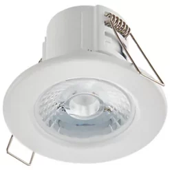 LAP CosmosEco Fixed Fire Rated LED Downlight Matt White 5.5W 500lm 7 LAP CosmosEco Fixed Fire Rated LED Downlight Matt White 5.5W 500lm -Indoor Lighting Sales Store 166GX A1