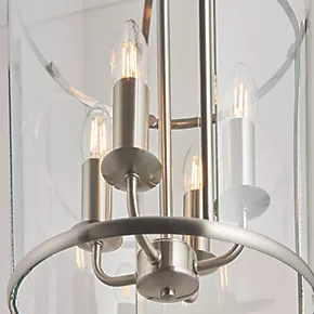 Quay Design Liberty 4-Light Pendant Satin Nickel 6 Quay Design Liberty 4-Light Pendant Satin Nickel - Image 4