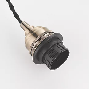 Quay Design Cable Set 3-Light Cable Set Pendant Antique Brass 5 Quay Design Cable Set 3-Light Cable Set Pendant Antique Brass - Image 3