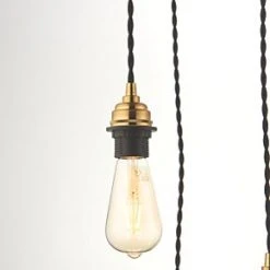 Quay Design Cable Set 3-Light Cable Set Pendant Antique Brass 12 Quay Design Cable Set 3-Light Cable Set Pendant Antique Brass -Indoor Lighting Sales Store 199VG A4