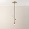 Quay Design Cable Set 3-Light Cable Set Pendant Antique Brass 1 Quay Design Cable Set 3-Light Cable Set Pendant Antique Brass -Indoor Lighting Sales Store 199VG P