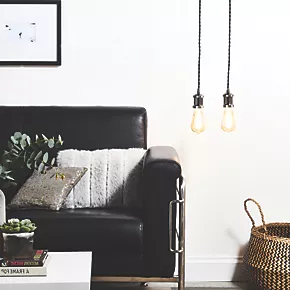 4lite LED Vintage Pendant Blackened Silver 7.5W 645lm 4 4lite LED Vintage Pendant Blackened Silver 7.5W 645lm - Image 2