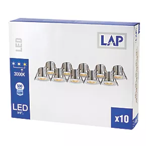 LAP CosmosEco Fixed Fire Rated LED Downlight Contractor Pack Chrome 5.5W 500lm 10 Pack 6 LAP CosmosEco Fixed Fire Rated LED Downlight Contractor Pack Chrome 5.5W 500lm 10 Pack - Image 4