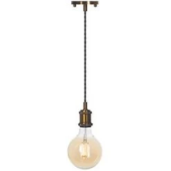 4lite LED Vintage Pendant Antique Brass 7.5W 690lm