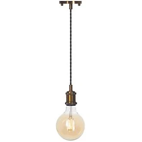 4lite LED Vintage Pendant Antique Brass 7.5W 690lm 3 4lite LED Vintage Pendant Antique Brass 7.5W 690lm