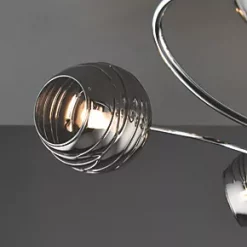 Quay Design Leonie LED 5-Light Semi-Flush Ceiling Light Chrome 10W 200lm 12 Quay Design Leonie LED 5-Light Semi-Flush Ceiling Light Chrome 10W 200lm -Indoor Lighting Sales Store 238VH A4