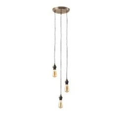 Quay Design Cable Set 3-Light Cable Set Pendant Brushed Bronze 11 Quay Design Cable Set 3-Light Cable Set Pendant Brushed Bronze -Indoor Lighting Sales Store 243VG A3