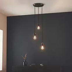 Quay Design Cable Set 3-Light Cable Set Pendant Brushed Bronze