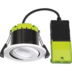 Luceco FType Compact Adjustable Cylinder Fire Rated LED Downlight White 6W 600lm 13 Luceco FType Compact Adjustable Cylinder Fire Rated LED Downlight White 6W 600lm -Indoor Lighting Sales Store 245KJ A5