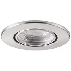 LAP Cosmoseco Tilt Fire Rated LED Downlight Contractor Pack Satin Nickel 5.8W 450lm 10 Pack 8 LAP Cosmoseco Tilt Fire Rated LED Downlight Contractor Pack Satin Nickel 5.8W 450lm 10 Pack -Indoor Lighting Sales Store 265PP A2