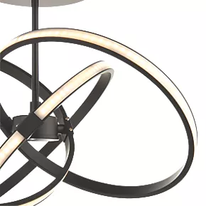 Quay Design Remi LED Semi-Flush Light Matt Black 28W 1555lm 5 Quay Design Remi LED Semi-Flush Light Matt Black 28W 1555lm - Image 3