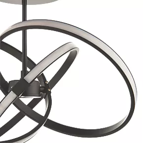 Quay Design Remi LED Semi-Flush Light Matt Black 28W 1555lm 6 Quay Design Remi LED Semi-Flush Light Matt Black 28W 1555lm - Image 4