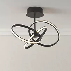 Quay Design Remi LED Semi-Flush Light Matt Black 28W 1555lm 13 Quay Design Remi LED Semi-Flush Light Matt Black 28W 1555lm -Indoor Lighting Sales Store 265VG A5