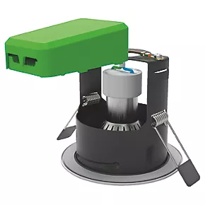 4lite WiZ Connected Fixed Fire Rated LED Smart Downlight Satin Chrome 4.9W 345lm 4 4lite WiZ Connected Fixed Fire Rated LED Smart Downlight Satin Chrome 4.9W 345lm - Image 2