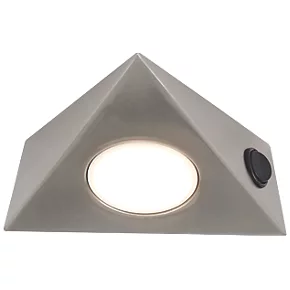 LAP Triangular LED CCT Cabinet Downlight Satin Nickel 5W 400lm 3 LAP Triangular LED CCT Cabinet Downlight Satin Nickel 5W 400lm