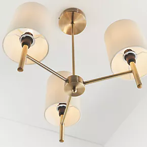 Quay Design Sophia 3-Light Ceiling Antique Brass 6 Quay Design Sophia 3-Light Ceiling Antique Brass - Image 4