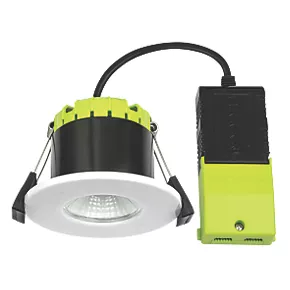 Luceco FType Fixed Fire Rated LED Downlight Matt White 4W 400lm 4 Luceco FType Fixed Fire Rated LED Downlight Matt White 4W 400lm - Image 2