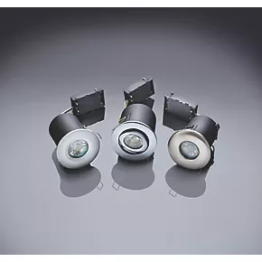 LAP Fixed Fire Rated Downlight Brushed Steel 6 LAP Fixed Fire Rated Downlight Brushed Steel - Image 4