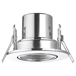 LAP Cosmoseco Tilt Fire Rated LED Downlight Chrome 5.8W 450lm 3 LAP Cosmoseco Tilt Fire Rated LED Downlight Chrome 5.8W 450lm
