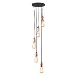 Quay Design Hansen LED 5-Light Pendant Copper 10W 210lm 9 Quay Design Hansen LED 5-Light Pendant Copper 10W 210lm -Indoor Lighting Sales Store 347VH A1