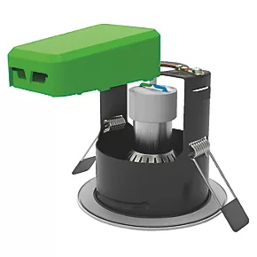 4lite WiZ Connected Fixed Fire Rated LED Smart Downlight Polished Chrome 4.9W 345lm 4 4lite WiZ Connected Fixed Fire Rated LED Smart Downlight Polished Chrome 4.9W 345lm - Image 2