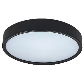 Luceco LED Colour Changing Decorative Ceiling Light Black 18W 1350lm 3 Luceco LED Colour Changing Decorative Ceiling Light Black 18W 1350lm