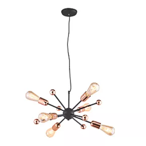 Quay Design Hansen LED Adjustable Multi-Arm Pendant Copper 12W 210lm 4 Quay Design Hansen LED Adjustable Multi-Arm Pendant Copper 12W 210lm - Image 2