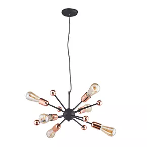 Quay Design Hansen LED Adjustable Multi-Arm Pendant Copper 12W 210lm 5 Quay Design Hansen LED Adjustable Multi-Arm Pendant Copper 12W 210lm - Image 3