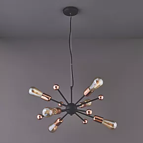 Quay Design Hansen LED Adjustable Multi-Arm Pendant Copper 12W 210lm 6 Quay Design Hansen LED Adjustable Multi-Arm Pendant Copper 12W 210lm - Image 4