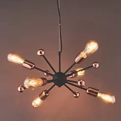 Quay Design Hansen LED Adjustable Multi-Arm Pendant Copper 12W 210lm