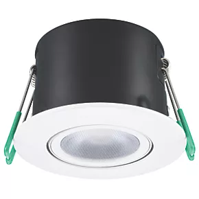 Sylvania Obico Swivel & Tilt Fire Rated LED Downlight with CCT Technology White 8.5W 740lm 3 Sylvania Obico Swivel & Tilt Fire Rated LED Downlight with CCT Technology White 8.5W 740lm