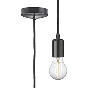 Knightsbridge 8270LMB Contemporary Long Pendant Matt Black 3 Knightsbridge 8270LMB Contemporary Long Pendant Matt Black