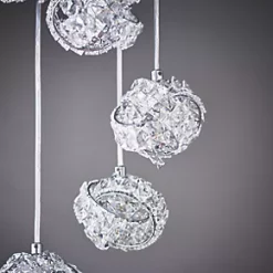 Quay Design Pippa LED 5-Light Cluster Pendant Chrome 140W 200lm -Indoor Lighting Sales Store 381VH A5