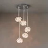 Quay Design Pippa LED 5-Light Cluster Pendant Chrome 140W 200lm 2 Quay Design Pippa LED 5-Light Cluster Pendant Chrome 140W 200lm -Indoor Lighting Sales Store 381VH P