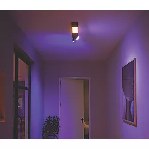 Philips Hue Centris RGB & White LED 2-Spot Ceiling Light Black 11W 1170-1560lm 4 Philips Hue Centris RGB & White LED 2-Spot Ceiling Light Black 11W 1170-1560lm - Image 2