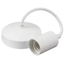 Knightsbridge 8270MW Contemporary Pendant Matt White