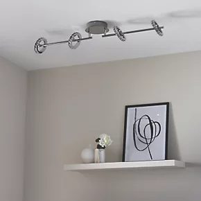 Quay Design Rico LED 4-Light Spotlight Chrome 20W 1160lm 6 Quay Design Rico LED 4-Light Spotlight Chrome 20W 1160lm - Image 4