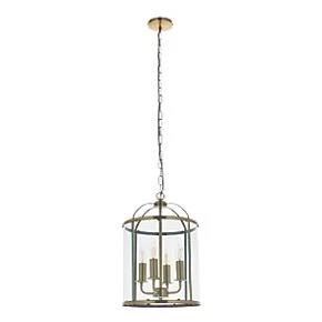 Quay Design Liberty 4-Light Pendant Antique Brass 6 Quay Design Liberty 4-Light Pendant Antique Brass - Image 4