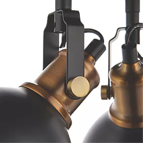 Quay Design Orion Round 3-Light Spotlight Matt Black 7 Quay Design Orion Round 3-Light Spotlight Matt Black - Image 5