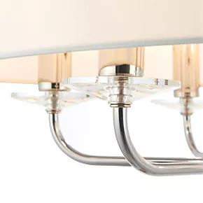 Quay Design Polaris 6-Light Pendant Bright Nickel 5 Quay Design Polaris 6-Light Pendant Bright Nickel - Image 3