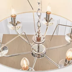 Quay Design Polaris 6-Light Pendant Bright Nickel 12 Quay Design Polaris 6-Light Pendant Bright Nickel -Indoor Lighting Sales Store 417VG A4