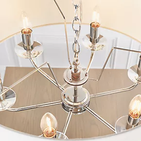 Quay Design Polaris 6-Light Pendant Bright Nickel 7 Quay Design Polaris 6-Light Pendant Bright Nickel - Image 5